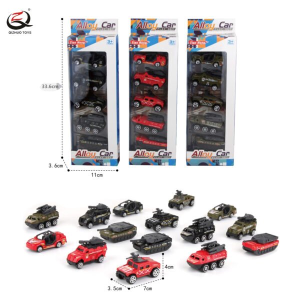 Scale 1:64 Die Cast Tank , Free Wheel, 3 Assortments