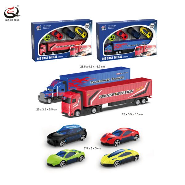 1:64 FREE WHEEL DIE CAST TRUCK AND CARS SET, 2 ASSORTMENTS