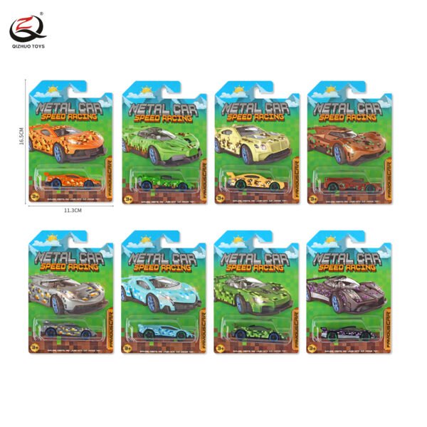 1:64 DIE CAST CAR, 8 ASSORTED, FREE WHEEL